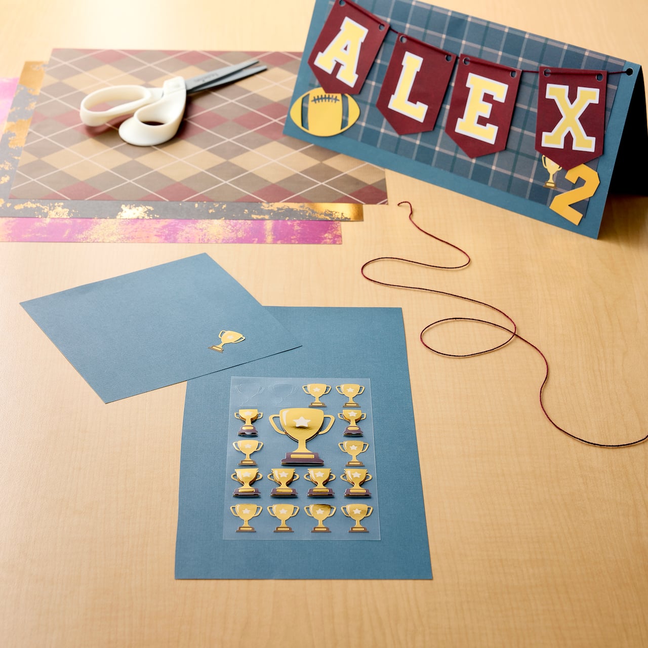 Gold Trophy Dimensional Stickers by Recollections™